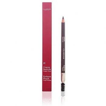 Clarins Crayon Sourcils - Lápiz para cejas, color 01-dark brown