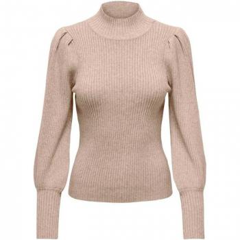 ONLY Jersey mujer ONLKATIA L/S HIGHNECK PULLOVER KNT NOOS Sudadera ONLY Katia High Mocha Meringue mujer