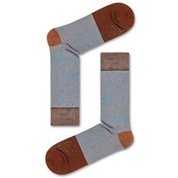 Calcetines Dressed Estrellas Gris y Marrón Multicolor Talla 39-42 Unisex Adulto