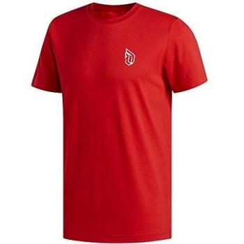 adidas DAMETIME Camiseta de Manga Corta, Hombre, Scarlet, M