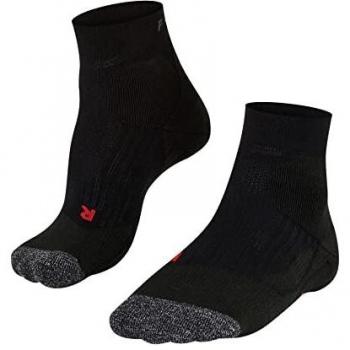 FALKE Mujer, TE2 Short Calcetines de tenis, Algodón, Negro (Black 3000), 35-36, (1 par
