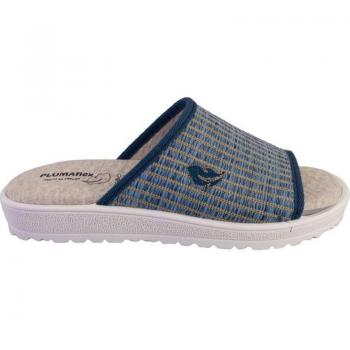 Zapatillas de casa de mujer PLUMAFLEX 80016 azul jeans 524