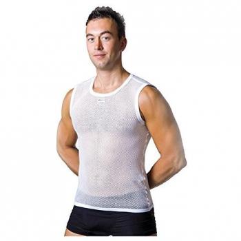 Biotex Power Camiseta Interior sin Mangas, Hombre, Blanco, M