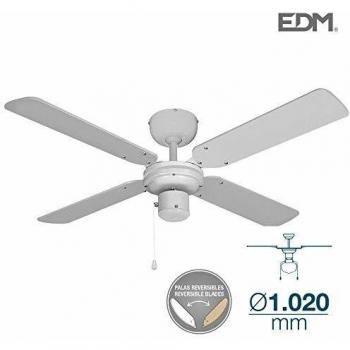 EDM 33802 Ventilador de Techo Modelo Baltico 50W, Blanco, 102 cm