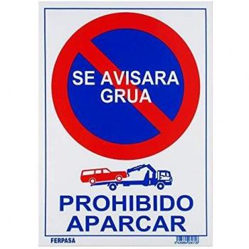 Wurko 3072 Cartel Prohibido Aparcar Se Avisa Grúa