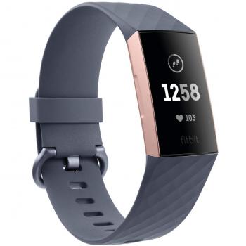 Fitbit Charge 3 Pulsera Avanzada de Actividad física, Unisex Adulto, Oro Rosa/Gris, Talla Única