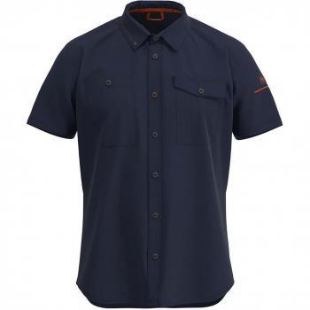 Camisa de Trabajo Ternua Ega de Manga Corta Azul Marino para Hombre