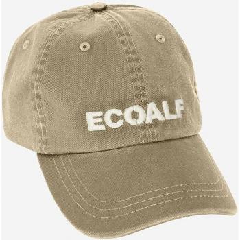 Gorra Ecoalf de algodón con cierre ajustable en color beige y blanco