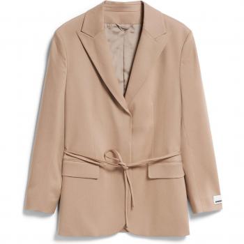 ARMEDANGELS Oriaana Women's Blazer with Lacing, Beige, Size M