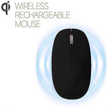 Ratón Inalámbrico POUT HANDS 4 con Función de Carga Rápida, Color Negro, Ambidextro, Bluetooth y USB Tipo A, Óptico 1600 DPI