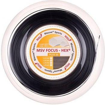 Bobina de Cordaje MSV Focus-HEX Plus 25, 200m, Negro