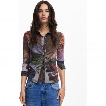 Desigual Women's Long Sleeve T-Shirt Maryland Autumn Forest Multicolor