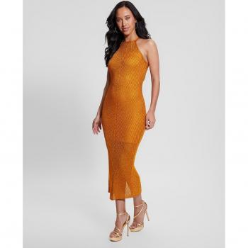 Vestido Guess Largo de Punto con Hilo Lúrex