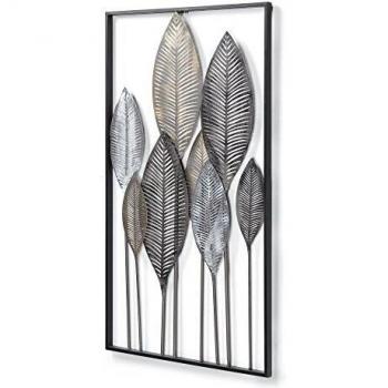 Kave home panel mural leaves