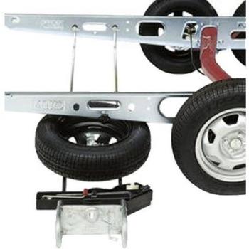 Soporte de rueda de repuesto AL-KO Tipo E, compatible con marcos de 1465-1815 mm