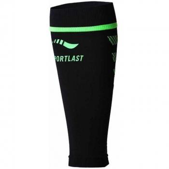 Sportlast Pro Pantorrilleras de Compresión para Trail, Negro / Verde, XS
