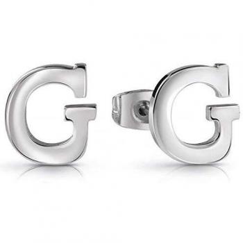 Guess Pendientes de botón Mujer chapado en plata - UBE28078