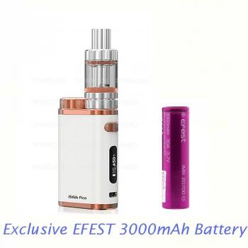 eleaf iStick Pico Set – , Nuevo 75 W TC Juego y Efest 3000 mAh Batería X1 – Color Blanco Bronce