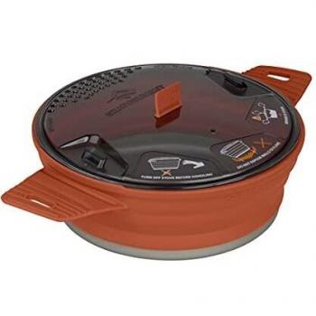 Sea to Summit X-Pot 1.4L - Collapsible Camping Cooking Pot in Rust