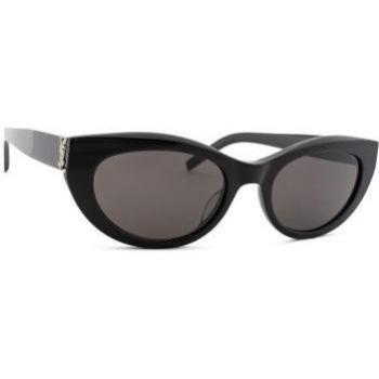 Saint Laurent SL M115 001 54 Women's Black Sunglasses, Size: 54 MM