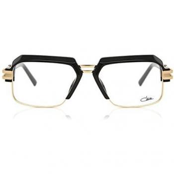 Cazal 6020 001 Men's Eyeglasses Black Gold Size 56 - Blue Light Block Available