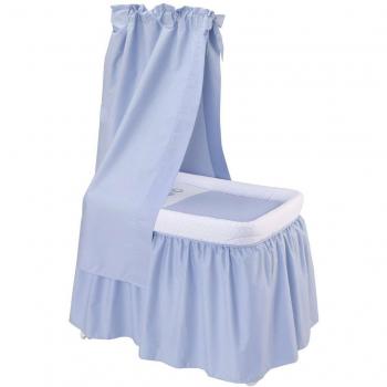 Minicuna Con Dosel Tc Pic Celeste 55X81X65 Cm