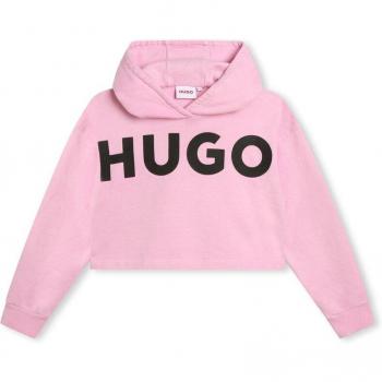 Sudadera con capucha de niña con logo frontal