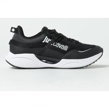 Just Cavalli Men's Black Mesh Sneakers Size 44