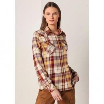 Camisa tejana de franela para mujer Lois, multicolor, cuadros