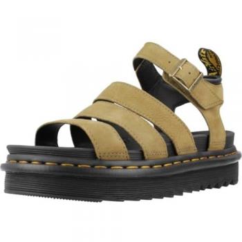 Sandalias Dr. Martens Blaire Mujer Oliva Tumbled Nubuck, Tamaño 40