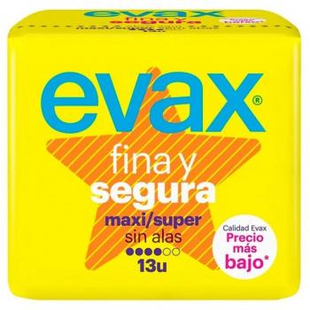 Evax Fina y Segura Maxi Sin Alas 13 Unidades
