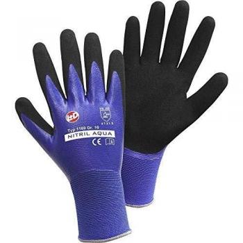 Guantes de Trabajo Nitril Aqua L+D 1169 Tamaño S (7) EN 388 CAT II