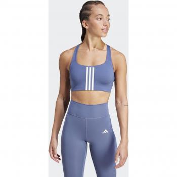 Top de mujer Powerimpact Training Medium-Support 3 bandas adidas Azul S/AB