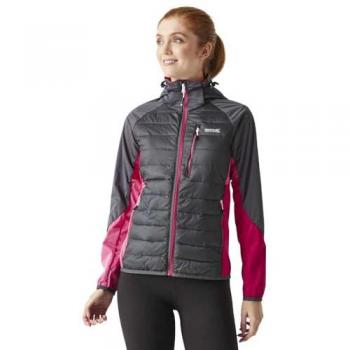 Regatta Women's Pro Hybrid Lightweight Softshell Jacket - Seal Grey/Flamingo Pink