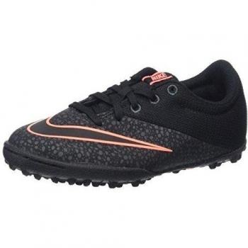 Nike Jr Mercurialx Pro TF, Zapatillas de Deporte Para Niñas, Negro / Negro / Negro / Amarillo