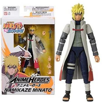 Anime Heroes Figura de acción Oficial de Naruto Shippuden – Namikaze Minato – Figura de acción Poseable con Manos y Accesorios Intercambiables 36905…