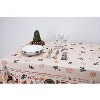 Boheme Mantel Navidad BABAD Nappe, 100% Algodón, Beige, 160 x 250