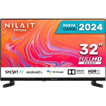 Televisor Smart TV Nilait Prisma 32FC7002S, 32 pulgadas, FULL HD Ready, resolución 1920x1080, tecnología LED, conectividad HDMI y USB, sistema operativo inteligente