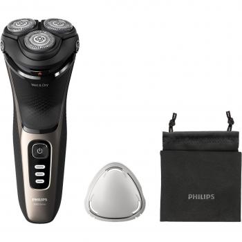 Philips Serie 3000 S3242/12 Afeitadora Eléctrica en Seco y en Húmedo con Cabezales Flexibles 5D, 60 Minutos de Autonomía, Tapa Protectora