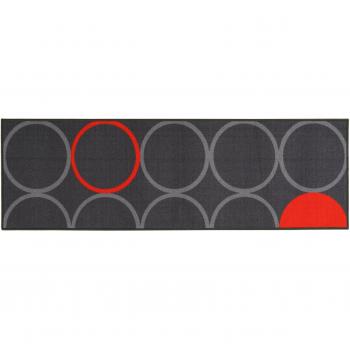 ABC Alfombra La Cucina Opty Gris/Naranja 57 x 200 cm