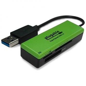 Plugable SuperSpeed USB 3.0 Flash Memory Card Reader for Windows, Mac, Linux, and Certain Android Systems - Supports SD, SDHC, SDXC, Micro SD  T-Flash, MS, MS Pro Duo, MMC, and More