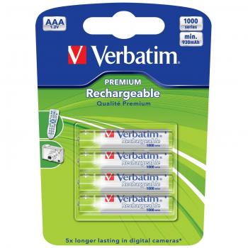 Verbatim 49942 - Pilas recargables AAA premium