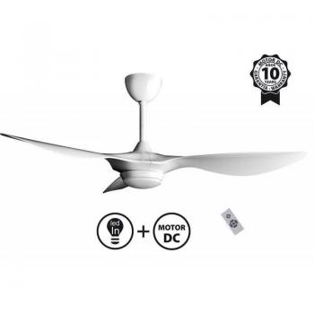 Ventilador de techo Klassfan Helix III Blanc con luz LED y WiFi