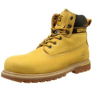Cat Footwear Holton Steel Toe S3 HRO SRC, Botas de Trabajo Hombre, Honey, 42 EU