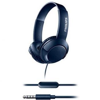 Philips Bass+ SHL3075BL - Auriculares con micrófono