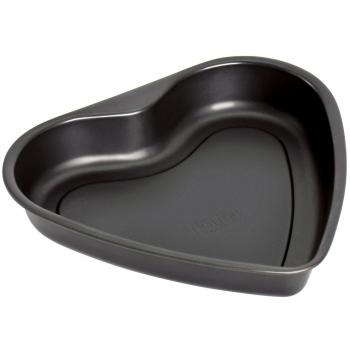 Kaiser Classic Bandeja para Horno con Forma de corazón, Metal, Negro