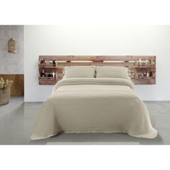 Colcha foulard 100% algodón Marbella Hosteline Beige para cama de 135/150 (1 Pieza)