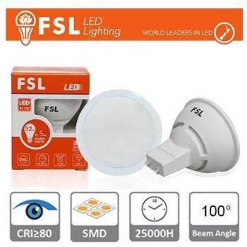 Bombilla LED GU10 - 3W 3000K 250LM 100° CRI>80 Antirreflejos