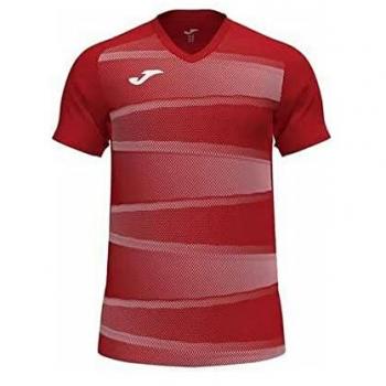 Camiseta de fútbol manga corta para hombre Joma Grafity II roja