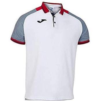 Joma Essential II Polos Caballero, Hombre, Blanco-Marino, XL
